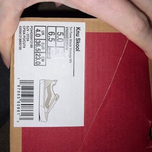 Vans Knu Skool Tan and White Shoes